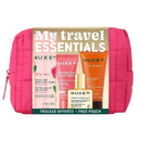 Nuxe Kit My Travel Essentials: Agua Micelar 50 ml + Gel-Crema 15 ml + Aceite 10 ml + Gel Ducha 30 ml Pack