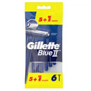 Gillette Blue Ii Cuchilla Afeitar  5+1 Unidades