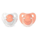 Suavinex Chupete Látex Anatómico 6-18M Blanco-Coral 2 Unidades 212046