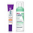 Cerave Limpiador Reequilibrante Mousse 148 ml + Skin Renewing Serum Con Vitamina C 30 ml Pack