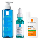 Rutina La Roche Posay Effaclar +M Gel Limpiador 400 ml + Sérum Ultra Concentrado 30 ml + Anthelios Spf50+ Oíl Control Fluid Uvmune 400 50 ml Pack