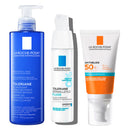 Rutina La Roche Posay Toleriane Crema-Espuma Limpiadora 400 ml + Toleriane Dermallergo Ultra Fluido Ligera 40 ml + Anthelios UV-MUNE 400 Spf50+ Crema Hidratante Sin Perfume 50 ml Pack