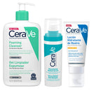 Rutina Cerave Gel Limpiador Espumoso 473 ml + Sérum Retinol Anti Marcas 30 ml + Loción Hidratante Piel N/S Am Spf50 52 ml