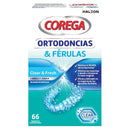 Corega Ortodoncias & Ferulas 66 Tabletas Limpiadoras