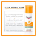 Eucerin Sun Protección Spf50+ Oíl Control Gel Crema Dry Touch Tono Medio 50 ml