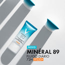 Vichy Mineral 89 Spf50+ Fluido Diario Boost Hidratación 72H 50 ml