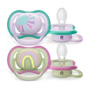 Philips Avent Chupete Ultra Air Sol Arcoíris Niña 0-6 M 2 Unidades