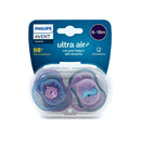 Philips Avent Chupete Silicona Ultra Air 6-18 meses 2 Unidades Niña