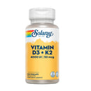 Solaray Vitamin D3+K2 60 Cápsulas Vegetal 33.9 gr
