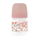 Suavinex 198558 Biberón Silicona Rosa Estampado Clásico 0-6M 150Ml