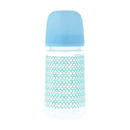 Suavinex 198552 Biberón Silicona Azul Trenzado Clásico 0-6M 270Ml