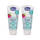 Chicco Pasta Dental Fresa Flúor +12M Duplo