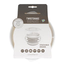 Twistshake Plato Dividido Blanco