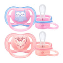 Philips Avent Chupete Ultra Air Decorados Niña 0-6M 2 Unidades