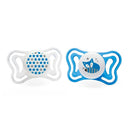 Chicco Chupete Silicona Physio Light Azul 6-16M 2 Unidades