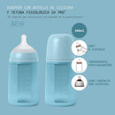 Suavinex Biberón Silicona Sxpro Fisiológico Soft Colors +3M 240 ml Azul 209633
