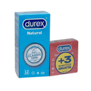 Durex Preservativos Natural Easy On 12 Unidades + Regalo 3 Sensitivos
