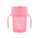 Twistshake Taza 360 Asas Rosa +6M 230 ml