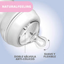 Chicco Biberón Silicona Natural Feeling Azul +6M 330